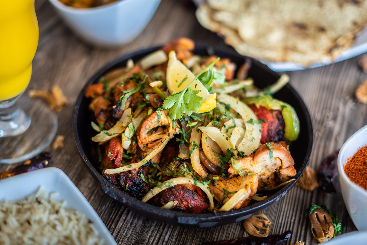 mouth watering restaurant food platter