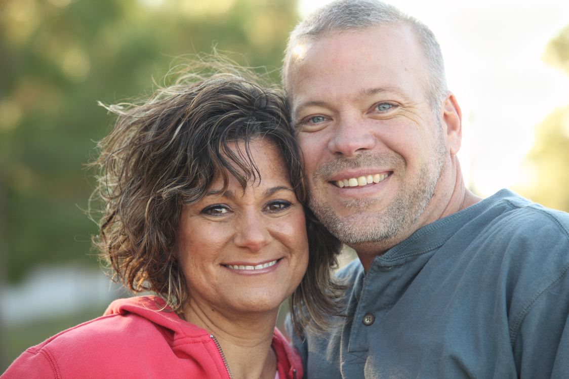 Mature couple headshot