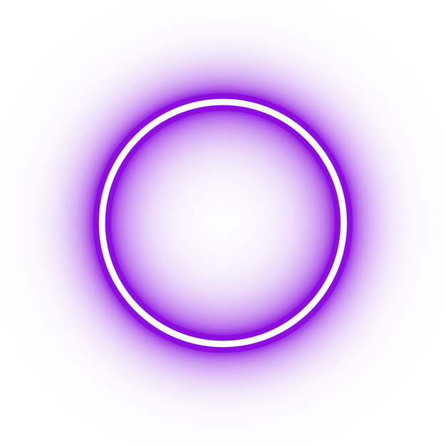 Neon purple circle icon