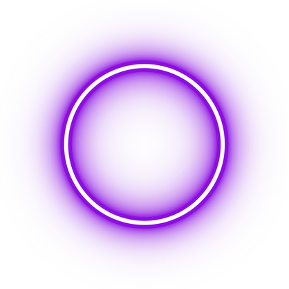 Neon purple circle icon